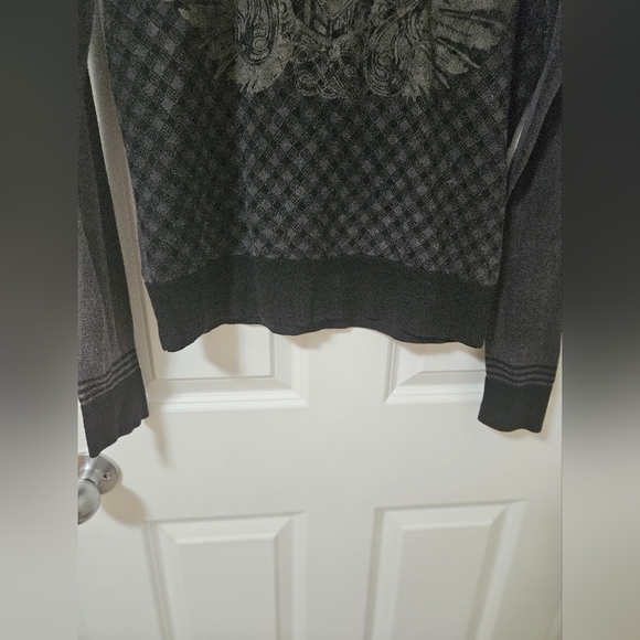 Diesel 100 cotton black hi fi society m sweater lots of details - Picture 3 of 9